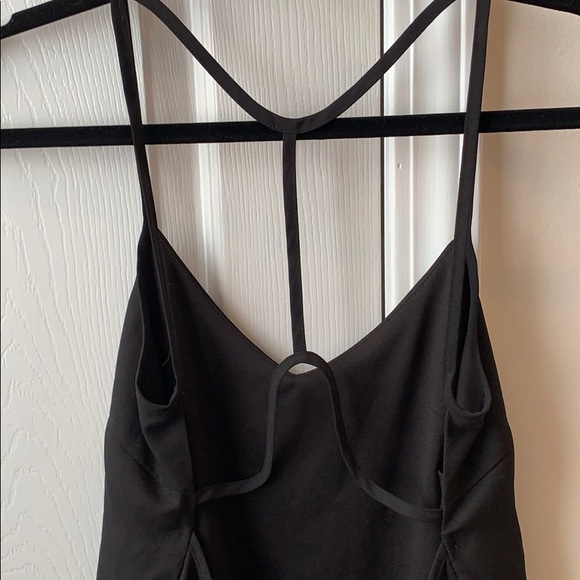 Black tank with open patterned back - Picture 2 of 3